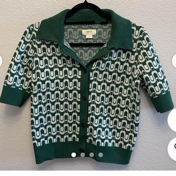 Anthropologie Maeve Kinsey cropped sweater sz Small - Picture 1 of 6